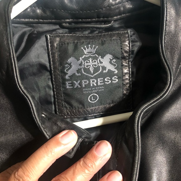 Express Jackets & Coats Mens Express Leather Jacket Poshmark